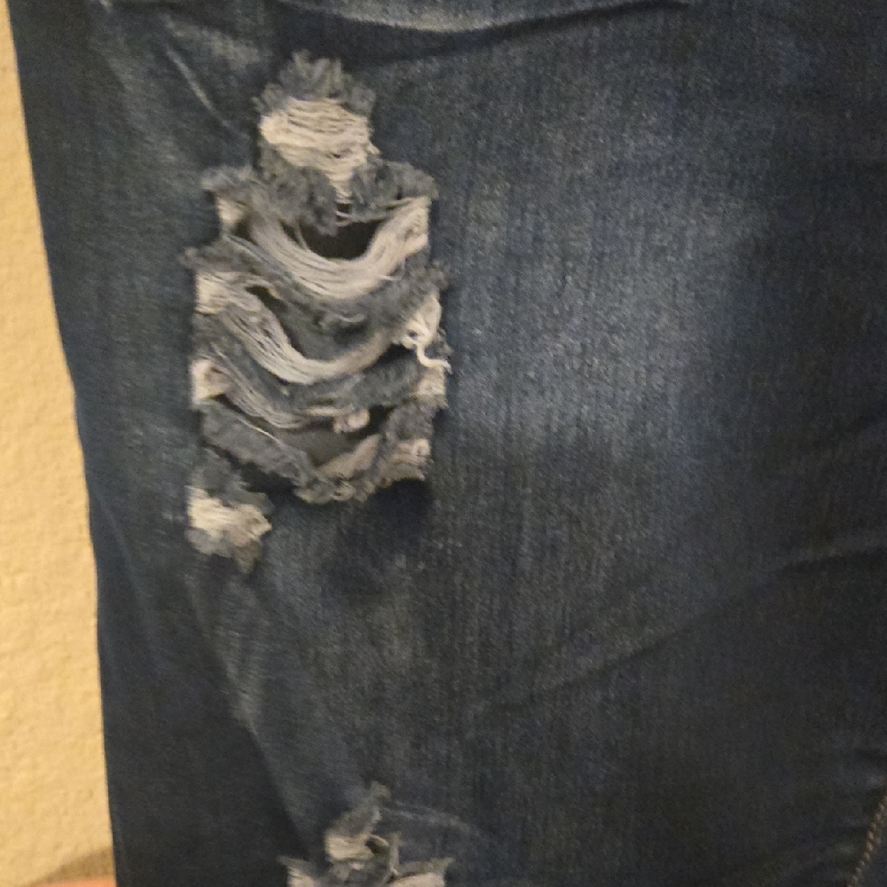 VIP Midnight Blue Ripped Skinny Jeans - Picture 3 of 5